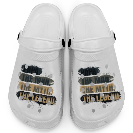 Papa the man the myth the legend gift Clogs