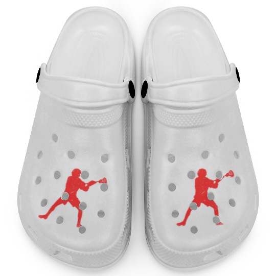 Lacrosse Vintage US Flag Proud Lacrosse Clogs