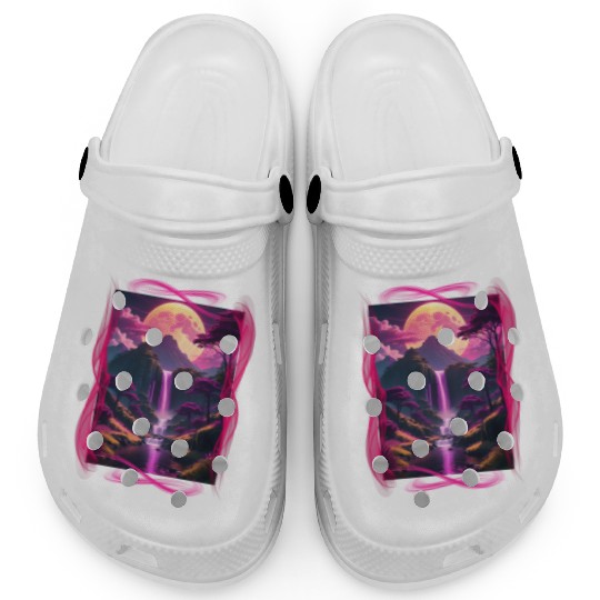 Alien world nature scene Clogs