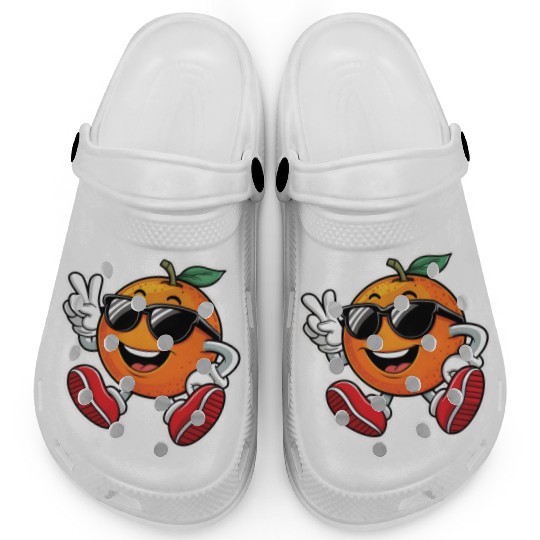 Funny Orange Fruit Relaxing Clogs