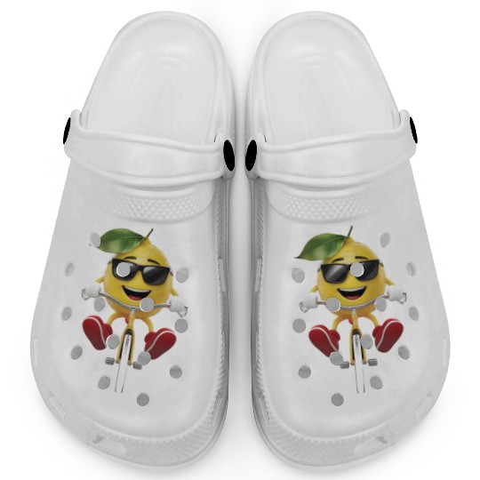 Lemon Cycling On Bike Realistic Clogs