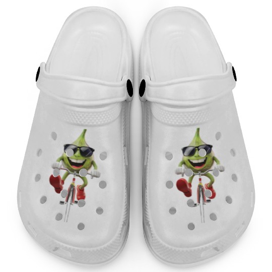Fig Cycling On Bike Realistic Clogs