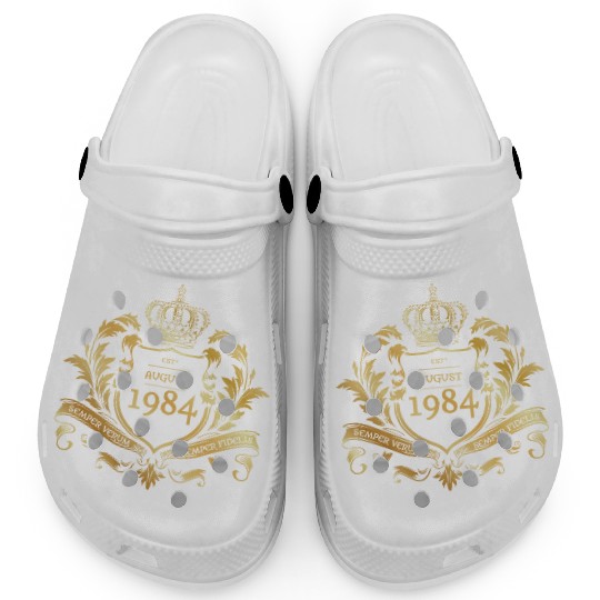 40th birthday "Semper Verum - Established 08/1984 Clogs