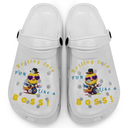 Rolling into Fun Like a Boss Clogs