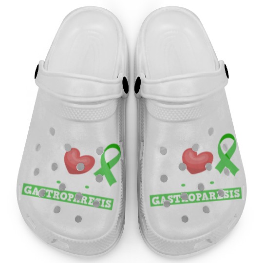 Peace Love Gastroparesis Awareness Clogs