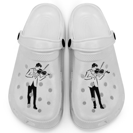 Violin Guy Drawing Clogs
