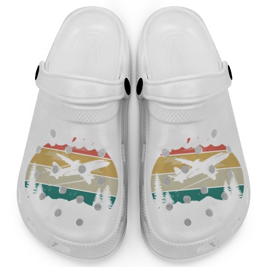 Retired Flight Engineer Retirement Pilot & Aviatio Clogs