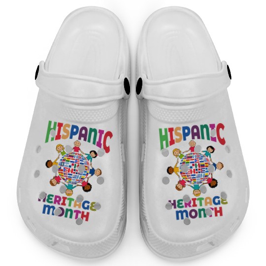 Hispanic Heritage Month Kids Countries Flags World Clogs