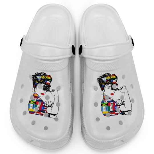 Hispanic Heritage Month Latino Countries Flag Clogs