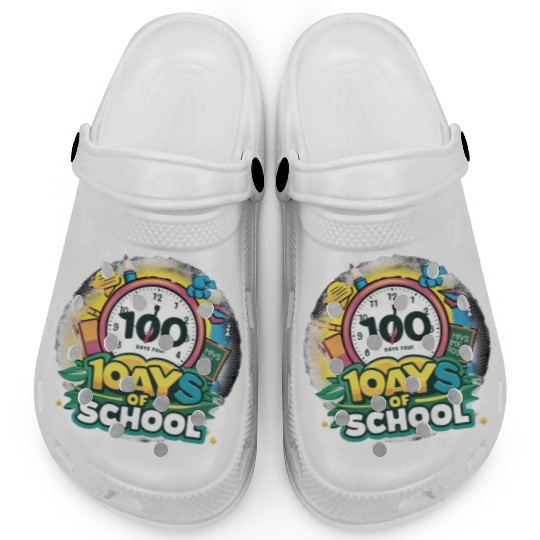 100 Days of School Clogs Design