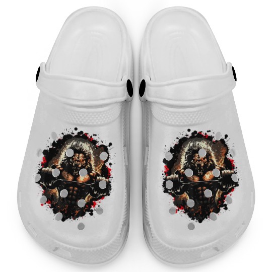 Lifting Weights Muscles Bodybuilding Workout Clogs