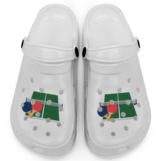 I Love Ping Pong Funny Ping Pong Player Clogs