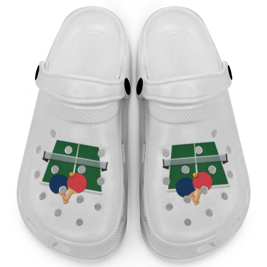 I Love Ping Pong Funny Ping Pong Player Clogs