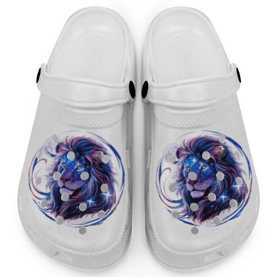 Lion with moon and stars for a Lions lovers and Clogs