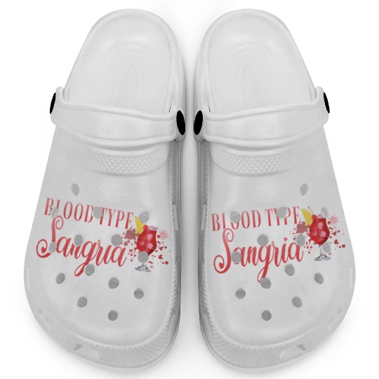 Cocktail Bartender Blood Type Sangria Clogs
