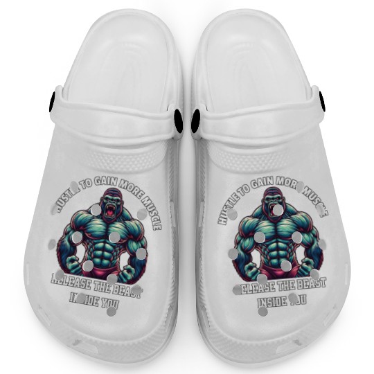 angry gorilla bodybuilding Clogs
