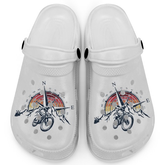 Compass and Mountains Bike Clogs