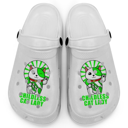 childless cat lady Clogs