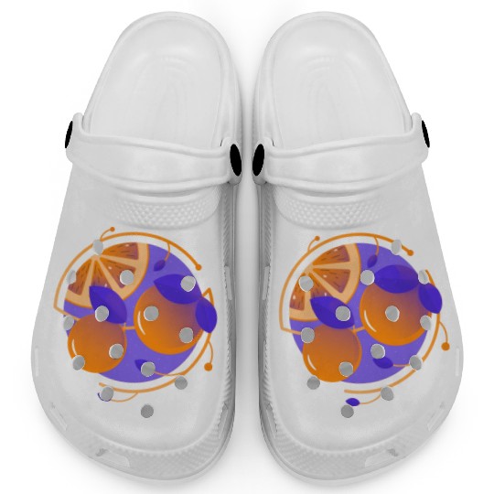 Orange Fruit Clogs
