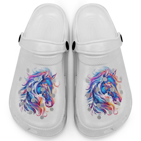 Horse Beautiful Graphic Clogs
