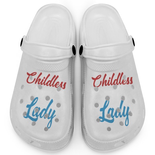 Vintage And Retro Funny Childless Cat Lady Clogs