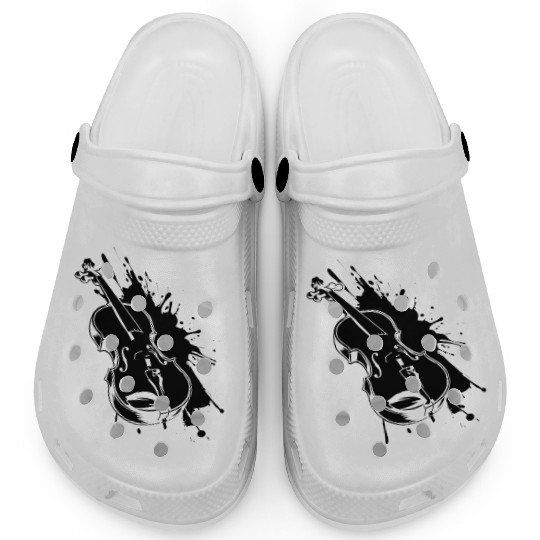 Violin Streetart Clogs