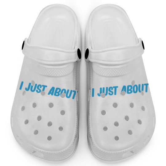 I Just Care About Slot Car Racing Drag Hobby Clogs