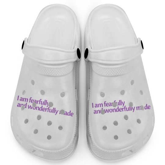 I am fearfully and wonderfully made affirmation Clogs