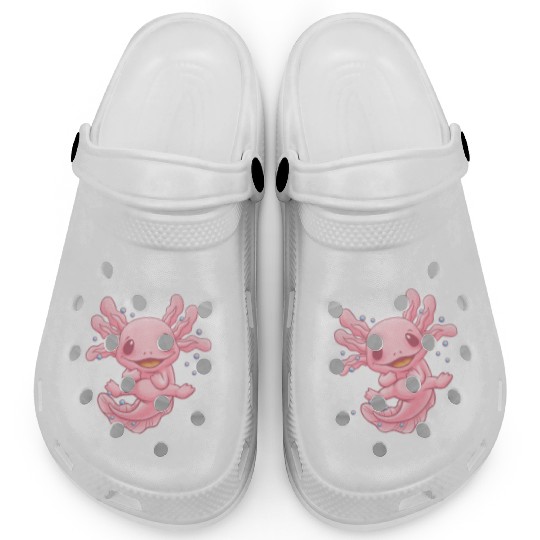 Axolotl Admirer Animal Meme Salamander Animal Pun Clogs