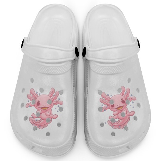 Axolotly Weird Axolotl Salamander Axolotl Pet Amph Clogs