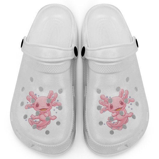 Stay Curious Axolotl Questions Salamander Funny Ax Clogs