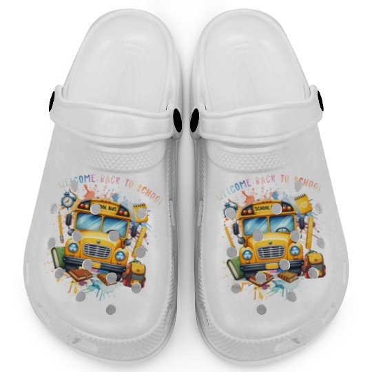 Welcome back to school School Bus Clogs