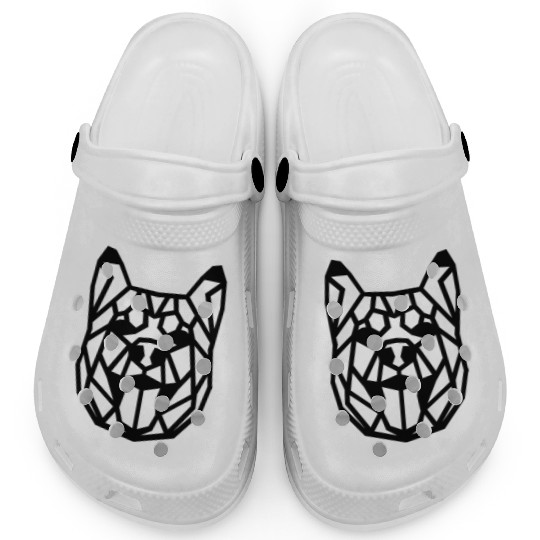 Husky Geo-Howl: Bold Designs for Winter Warriors Clogs