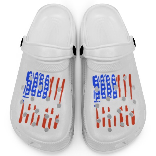 Drone American Flag Quadcopter Clogs