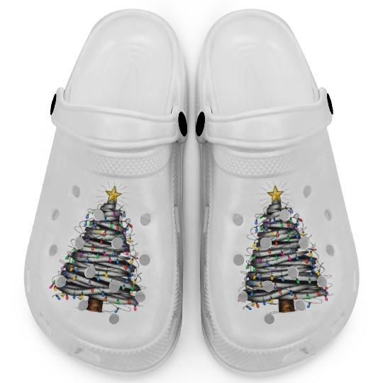 Christmas Light Tree Holiday Clogs