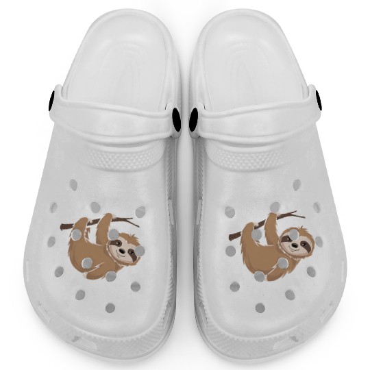 Be Grateful Slow Down Enjoy Life Sloth Inspiring Clogs