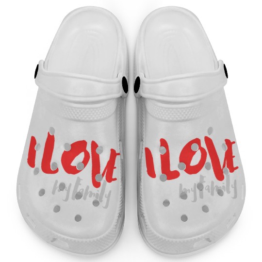 I Love Family Clogs