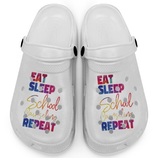 School Counselor Watercolor Eat Clogs