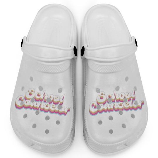 School Counselor Retro 80s 90s Clogs