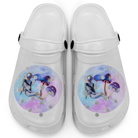 Astronaut with mushrooms Clogs