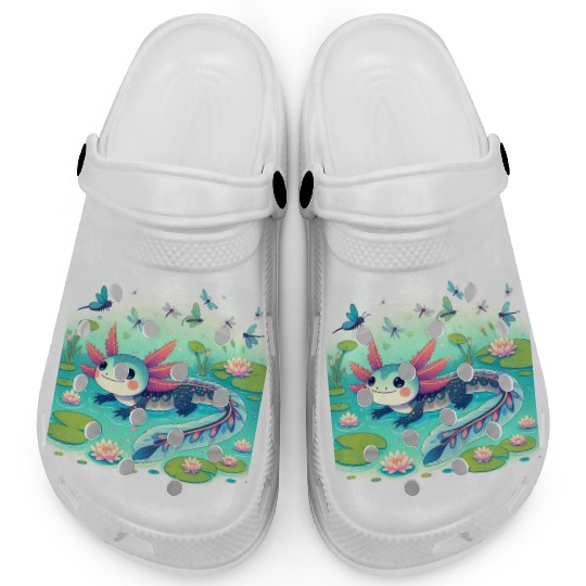 The axolotl-aye-aye Clogs