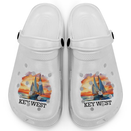 Florida ESCAPE TO KEY-WEST Sailing Outfit Clogs