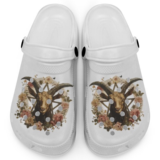 Goat Lucifer Occult Devil Satan For a Heavy Metal Clogs