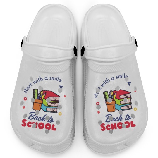 Back to School - Start with a Smile Clogs