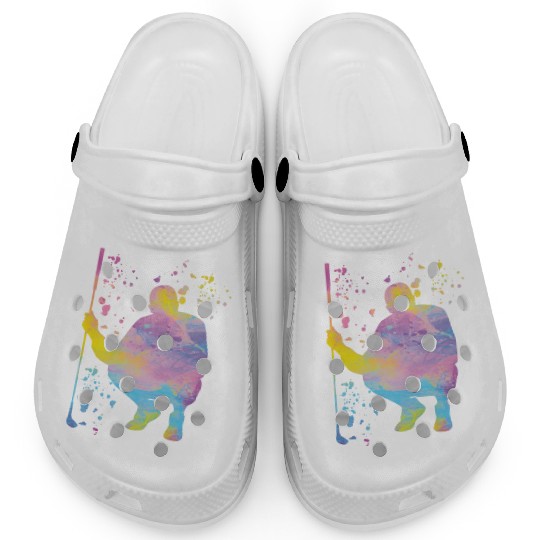 Golfer Colorsplash Kids Miniature Golf Clogs