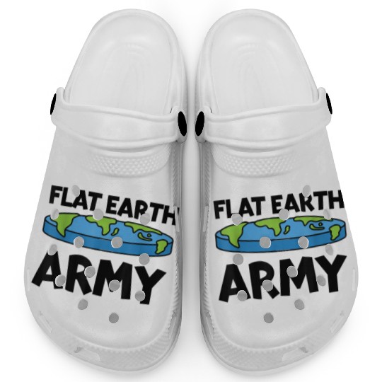 Flat Earth Army Flat Earther Flat Earth Clogs