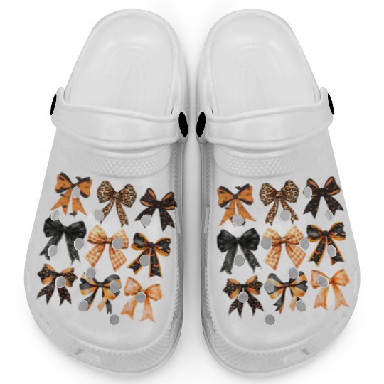 Coquette Halloween Bow Girly Spooky Season Hallowe Clogs
