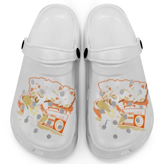 Graffiti Train Streetwear Old School Clogs