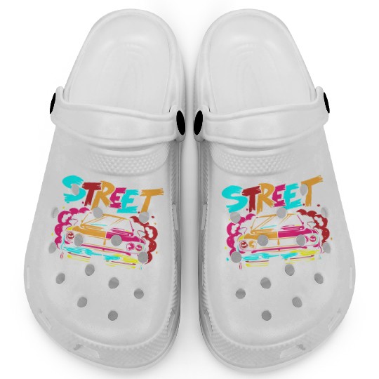 Graffiti Sprayer Rap Cool Clogs