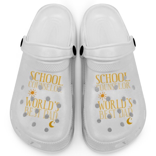 School Counselor Dad School Clogs